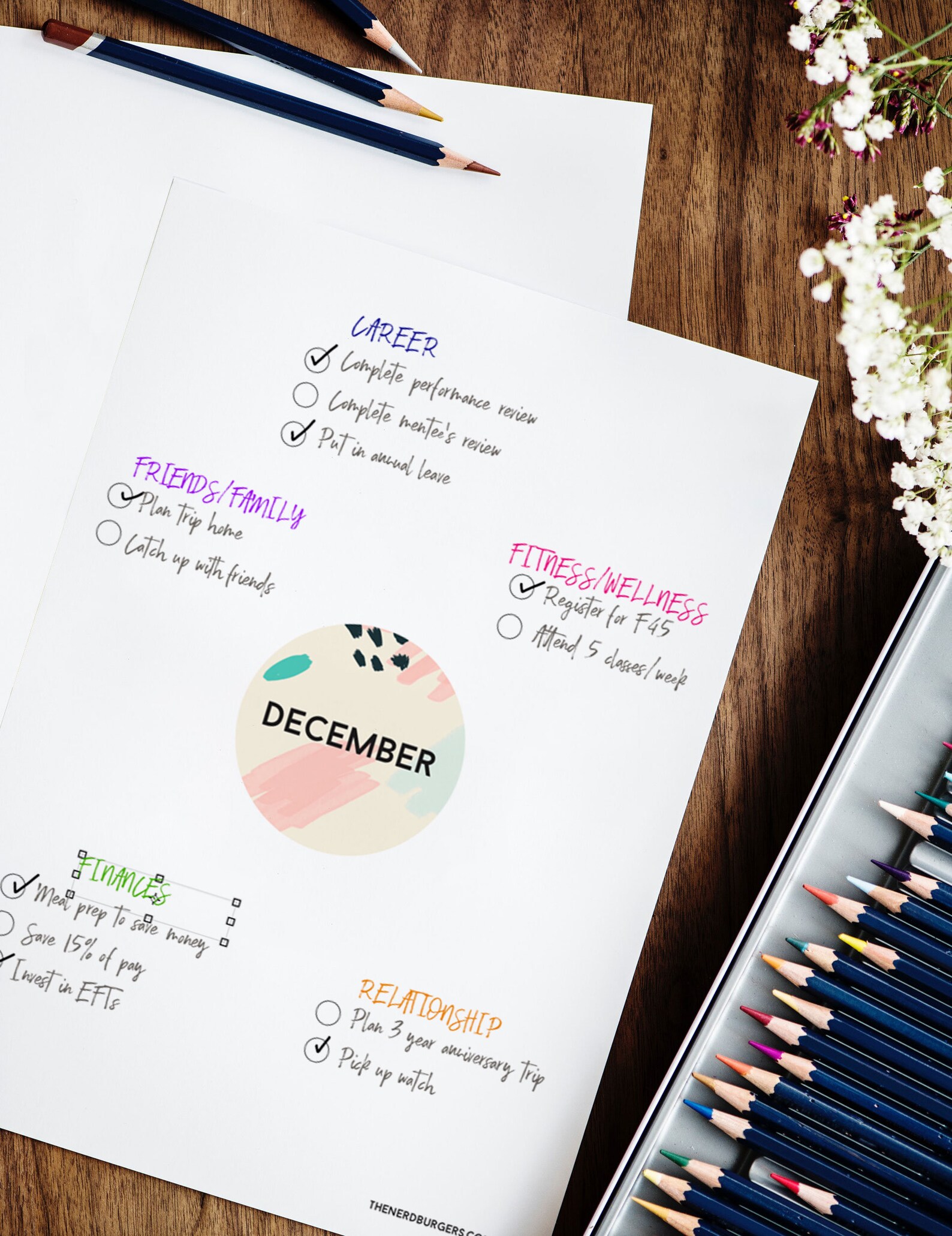 Monthly Planner Printable Goal Planner Printable Student - Etsy