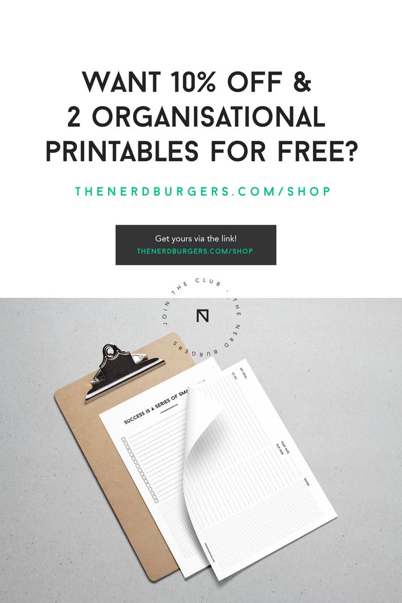 Productivity Organizer Student Planner Business Planner Etsy Australia