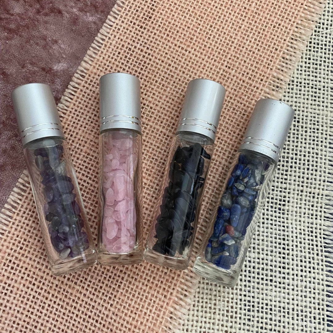CLEARANCE Gemstone Roller Bottle Roller Bottles for Essential Oils