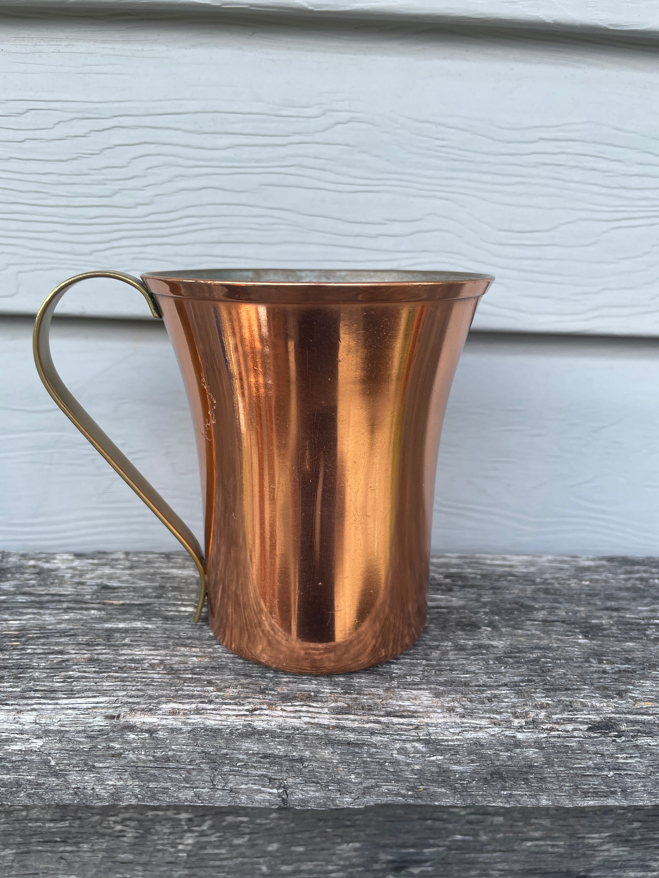 Copper Mug with Brass Handle Cup Vintage Antique Revere Etsy