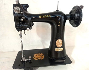1923 Rare Singer 91K3 hand crank Gloves Sewing Machine  (head only)