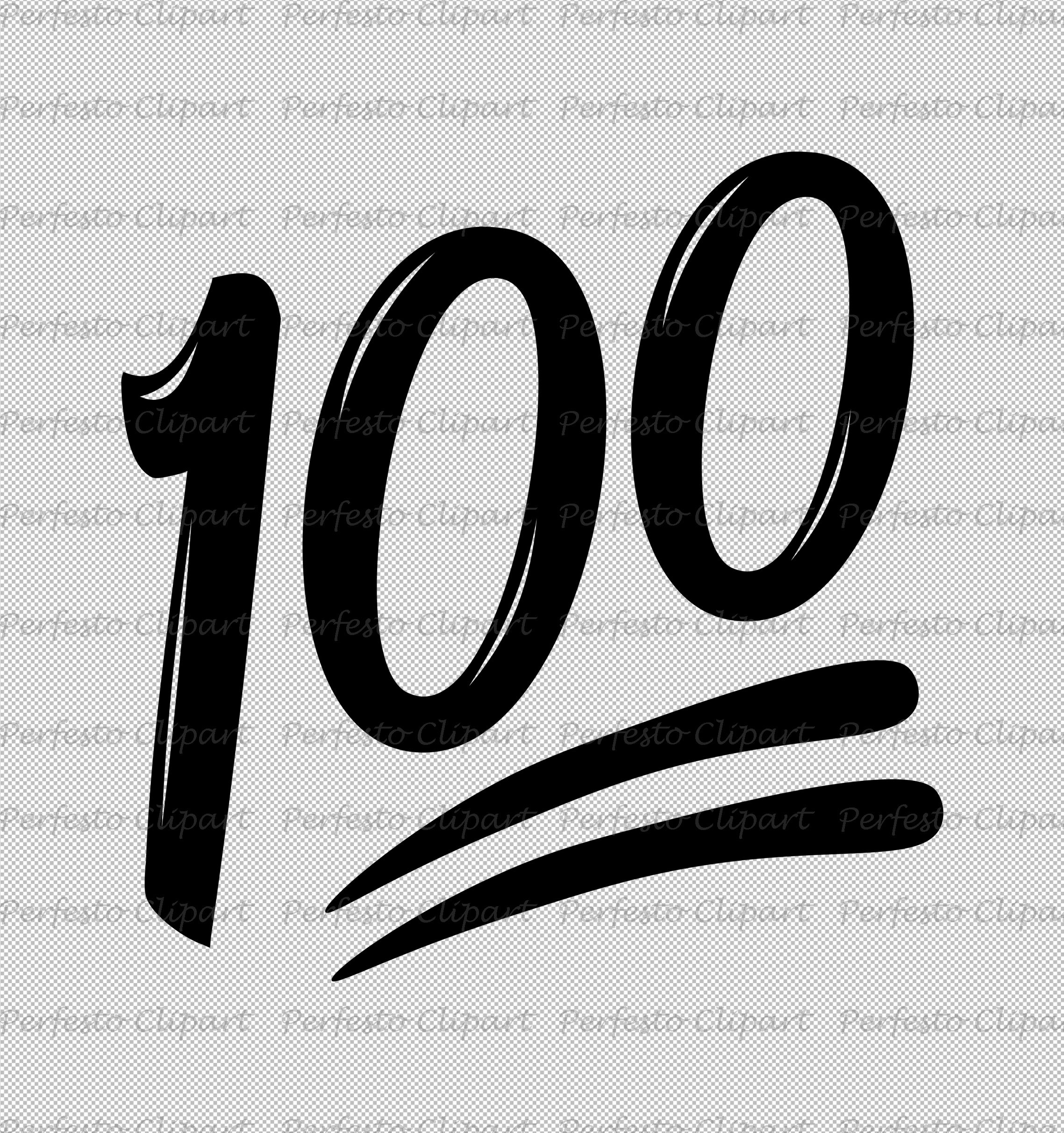 Hundred Points Emoji / 100 Emoji SVG / PNG / Instant Download - Etsy