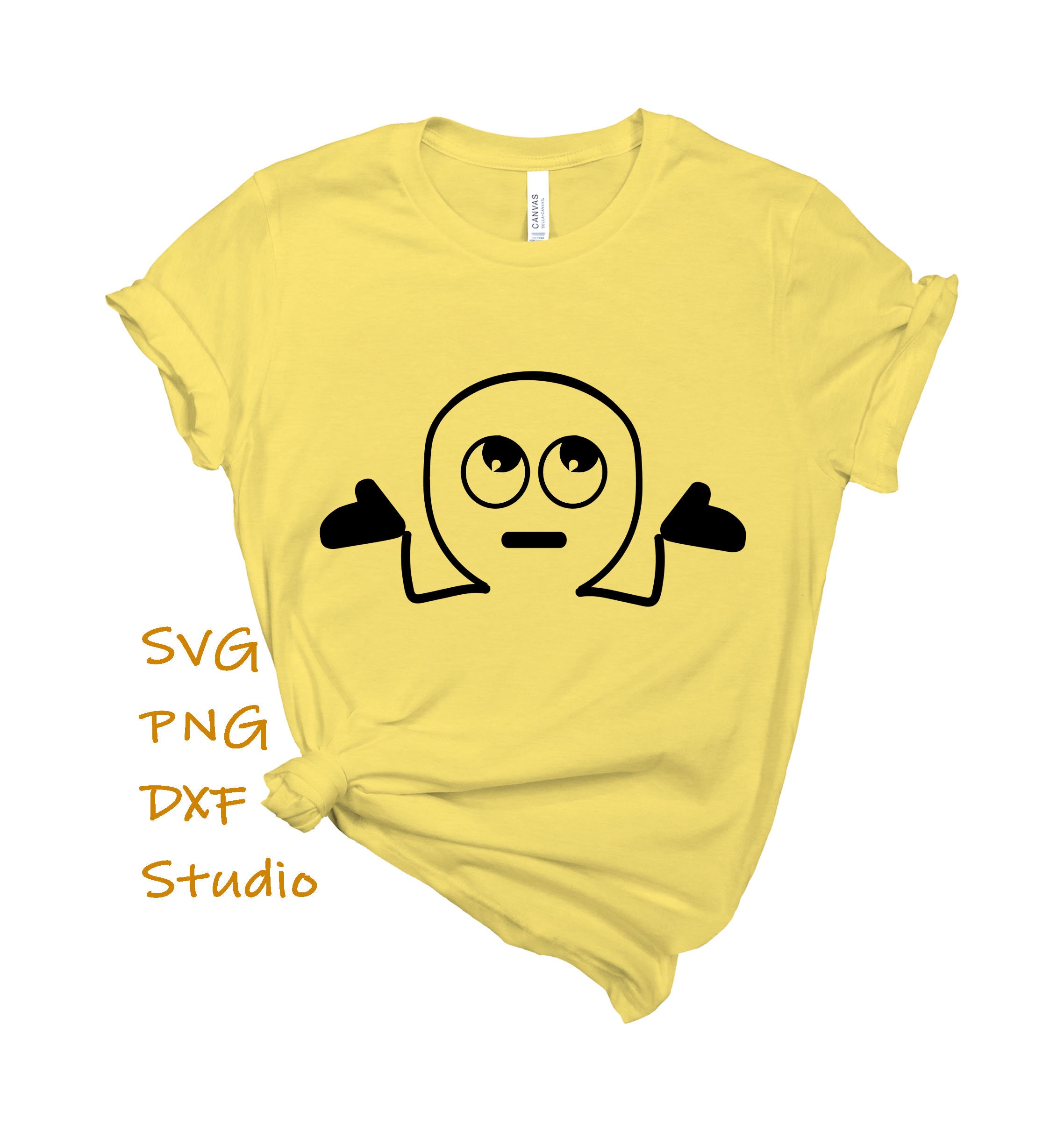 Simple Scared Emoticon Face PNG & SVG Design For T-Shirts