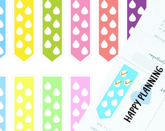 Hydrat Planer Aufkleber zum Ausdrucken, Hydrat Aufkleber, Kawaii Wasser Tracker, Trink Planer, Happy Planner