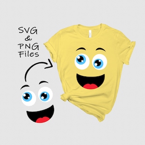 Crazy Emoji SVG, PNG, Crazy Emoji DIY Birthday Shirt, T-shirt, Emoji Clipart, Instant Download