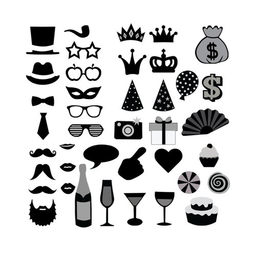 Photo Booth Props Svg Photo Booth Props for Cricut Etsy