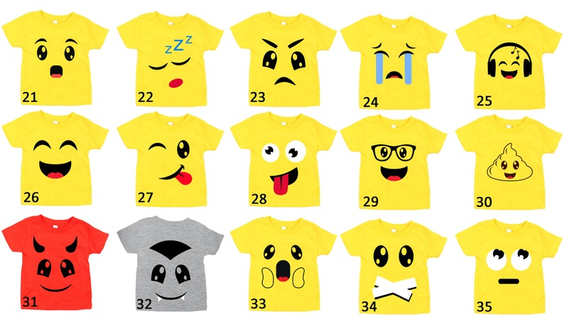 Download Emoji Shirt SVG DXF STUDIO3 / 35 pack / Emoji Svg Emoji | Etsy