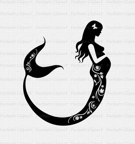 Free Free 57 Monogram Mermaid Silhouette Mermaid Svg SVG PNG EPS DXF File