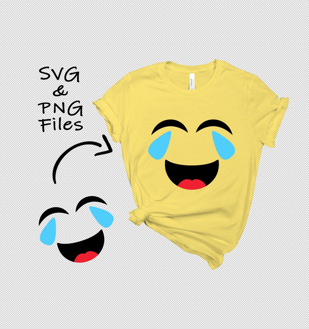 Crying Laughing Emoji SVG, PNG, Crying-laughing Emoji DIY Birthday ...