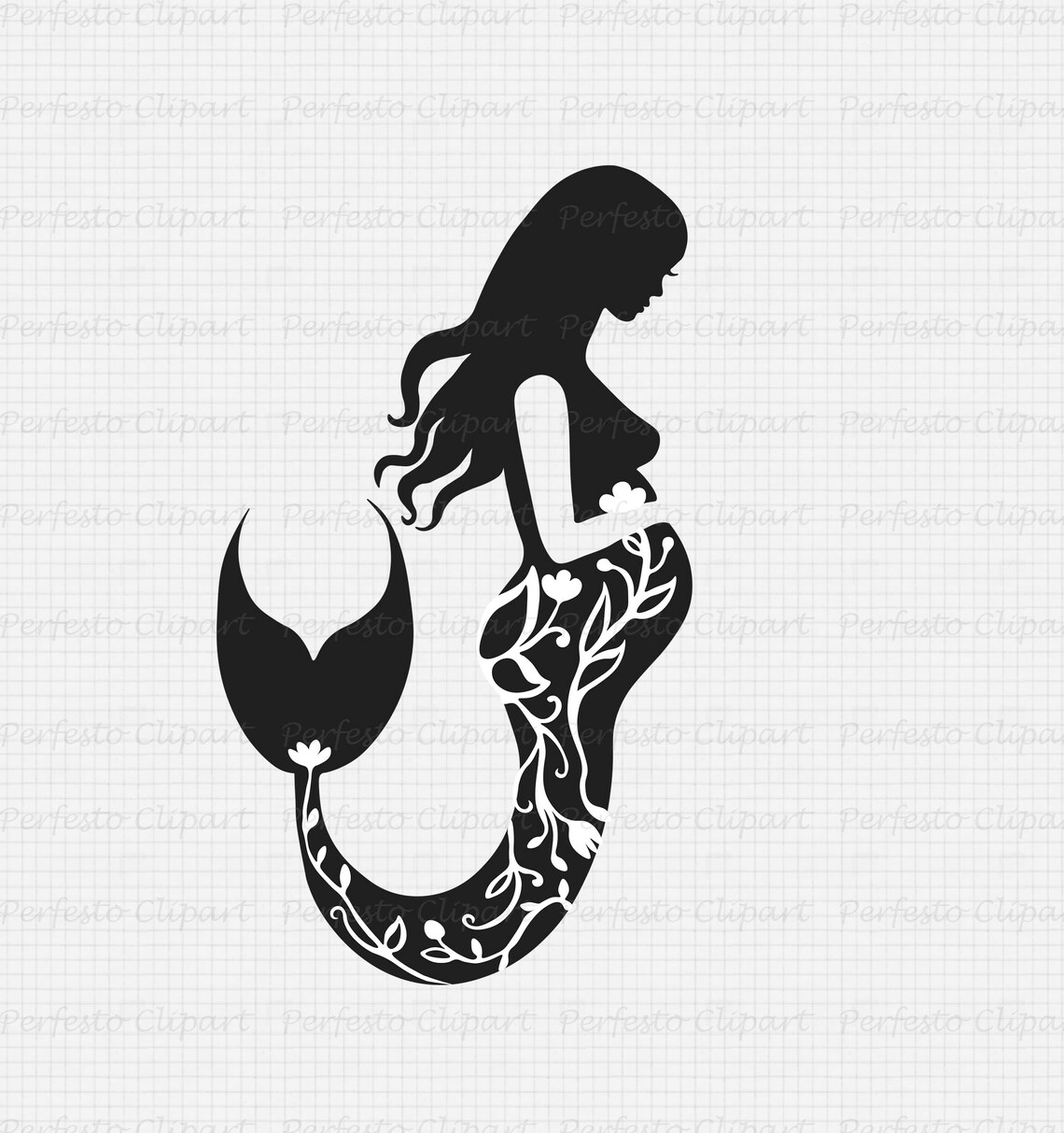 Download Pregnant Mermaid SVG / PDF / AI / Mermaid cliaprt ...