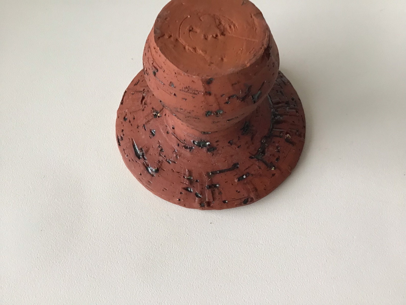 Vintage Kerzenhalter aus roter Birke Rinde Keramik Loré | Etsy