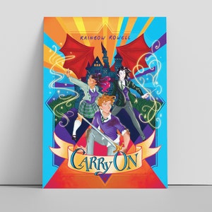 A5 Carry On | Unmounted Print | Simon Snow Rainbow Rowell Fanart Wall Art