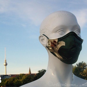 Masque à la mode, Fashion Mask, Designers Mask, Masque a porter, Businessmaske, High-Quality-Gesichtsmaske #58 grünLillieD