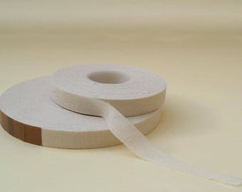 Fabric tape, standard, straight woven, for ironing