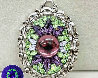 Collier Vintage En Pâte De Verre - Élégant Et Ancien (occasion)