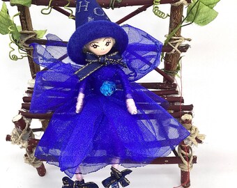 Elf, angel, fairy, midnight blue, children's room decoration