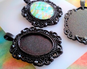 10mm,lot,clip bronze earring,not pierced,collage image glass,cabochon stone,supply DIY haberdashery,vintage gothic boheme
