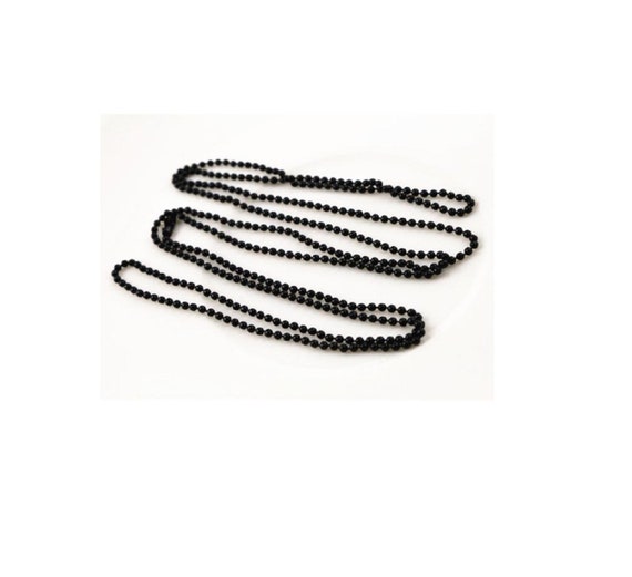 kit 1 metre chaine bille 1,5mm 10 connecteurs 10 cache-noeuds métal doré*OU3