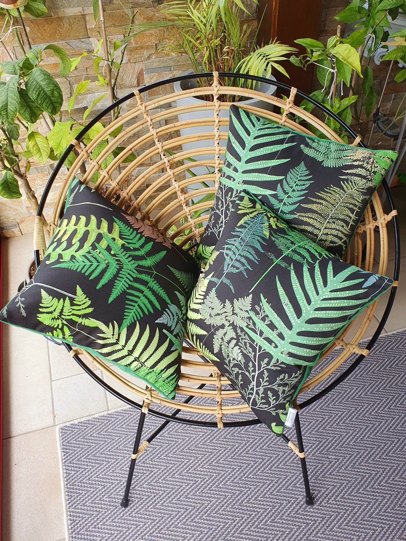Coussins Fougères