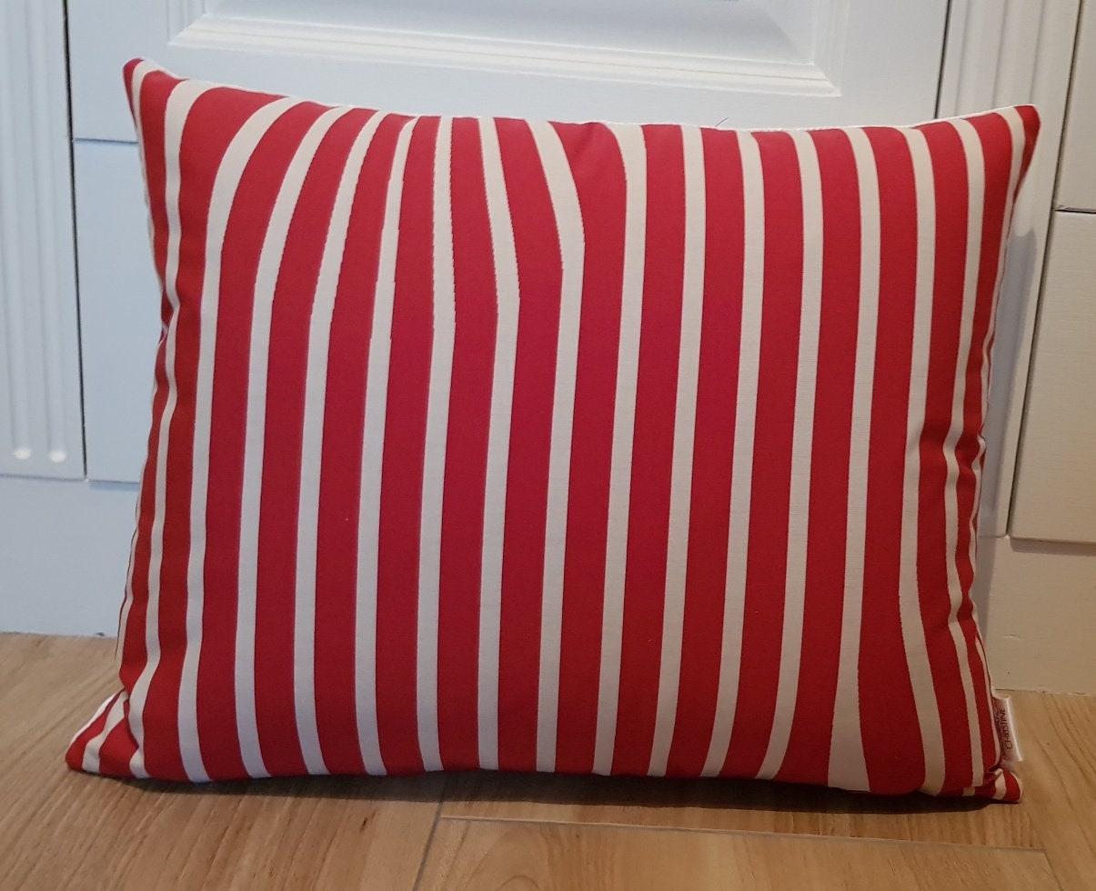 Coussin Rayé Rouge Jean Paul Gaultier