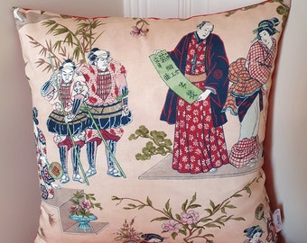 coussin motif japonais