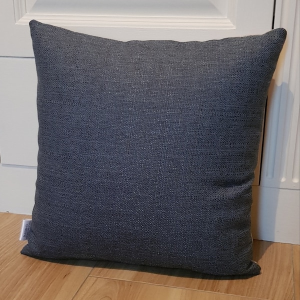 Coussin bleu et gris