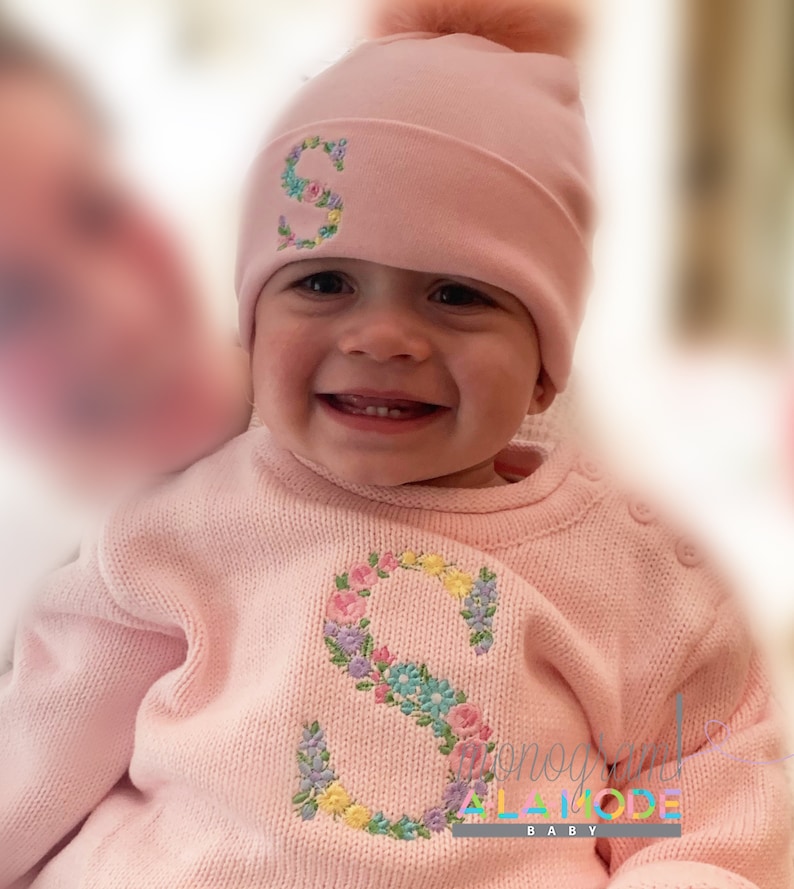 Monogrammed Roll Neck Toddler Sweater Cotton Monogrammed Etsy