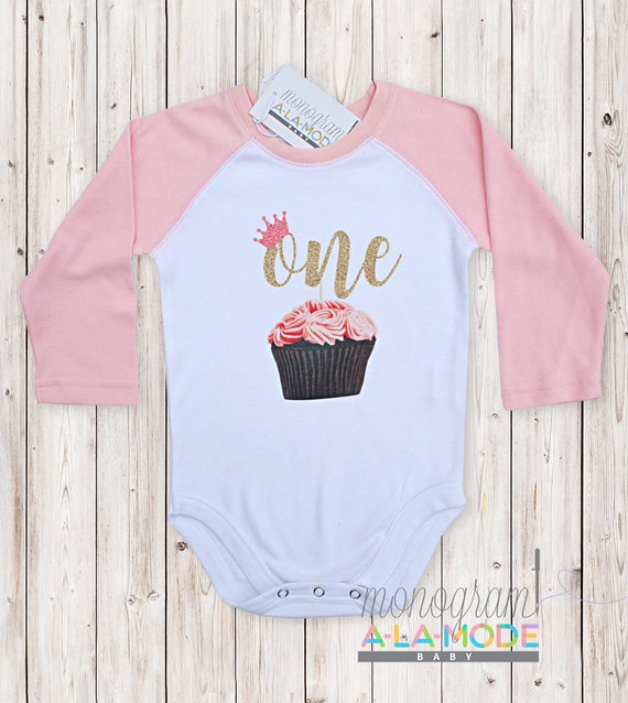 Girl Boy 1st Birthday Gift 1 Year Old Birthday Crown Baby Long Sleeve Bodysuit