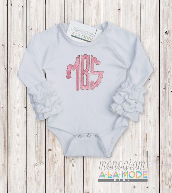 ruffle onesie baby