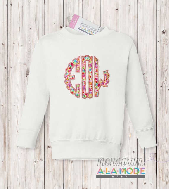 etsy monogram sweatshirt