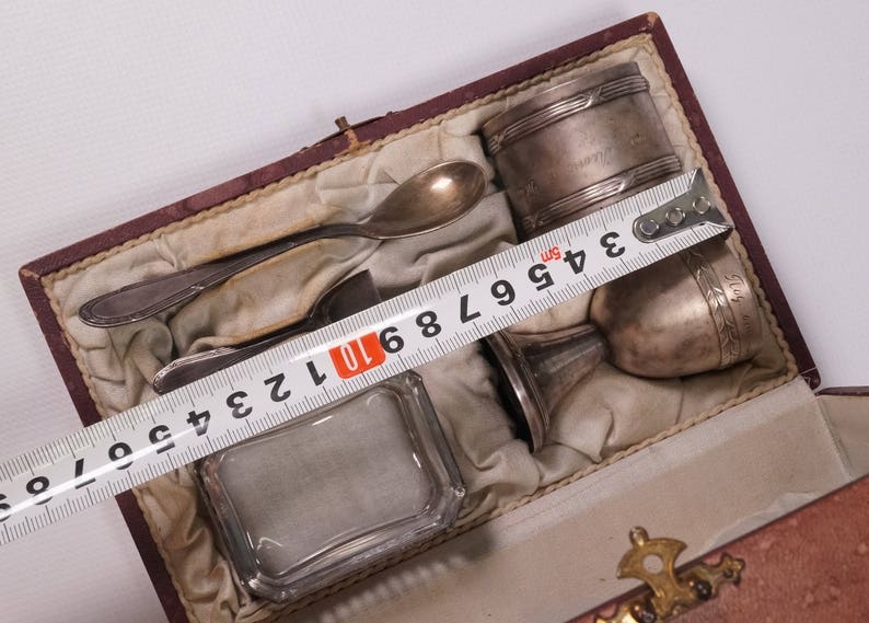 Rare 1920s WMF #125 W\u00dcRTTEMBERGISCHE Elite Breakfast Egg Set in Box 5 pieces