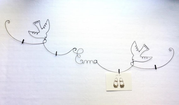 Name Banner Wire Wire Wall Decor Name Writing Wire Core Etsy