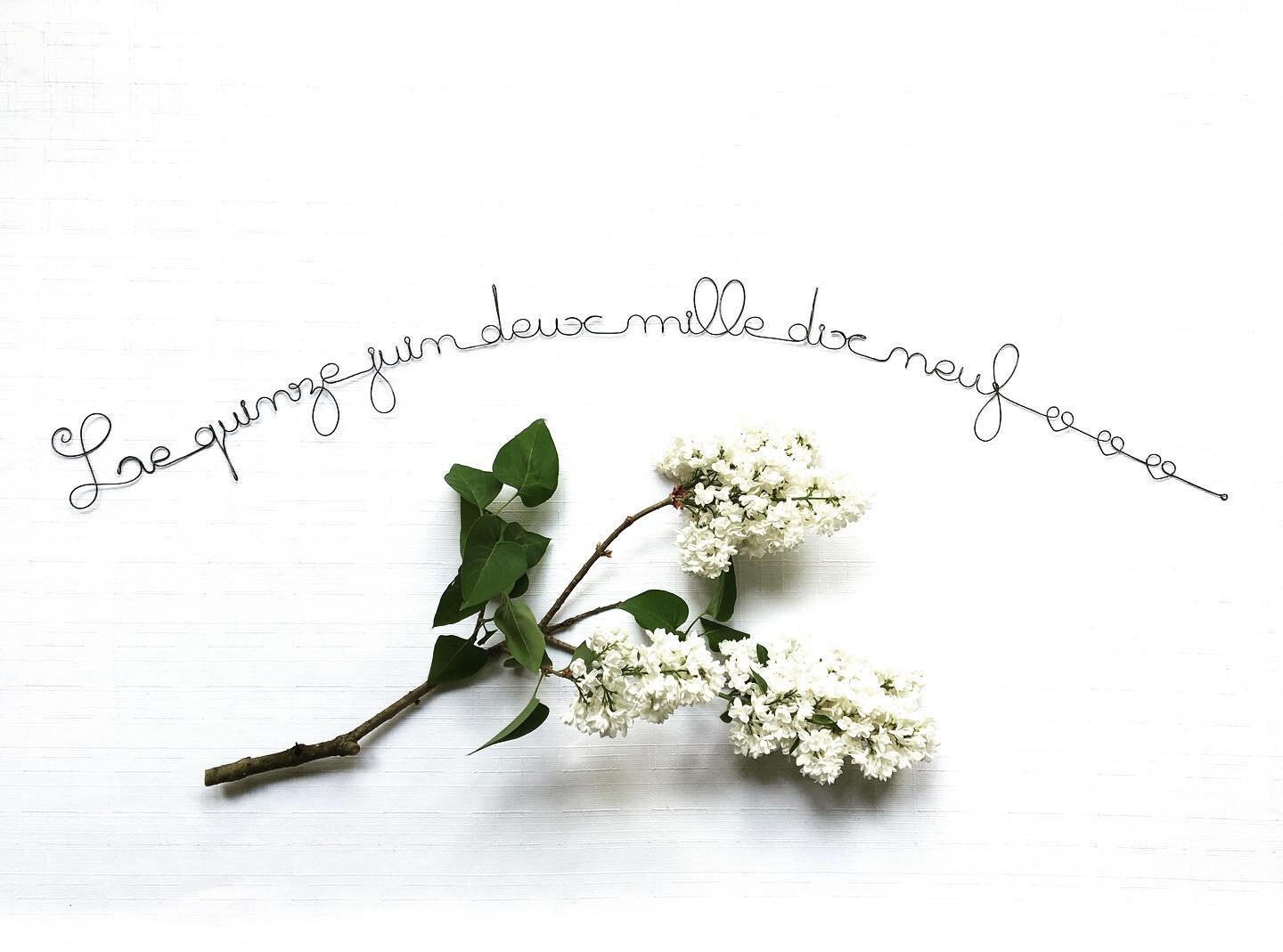 Ecriture Fil de Fer, Phrase Citation Décoration Murale Date Importante