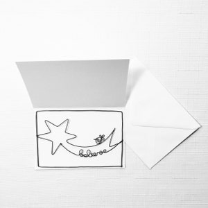 Carte postale en fil de fer, carte à message, carte avec enveloppe, petit mot fil de fer, carte d'artiste, écriture fil de fer, décoration