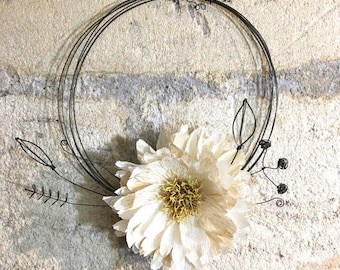 Flower crown Decorative crown Poetic crown Paper flower crown