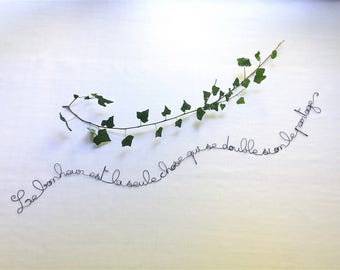 Writing wire, wire, wire, wall quote sentence wire