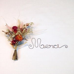 Wire word, wire writing, wire phrase, wire quote, wire wall decoration