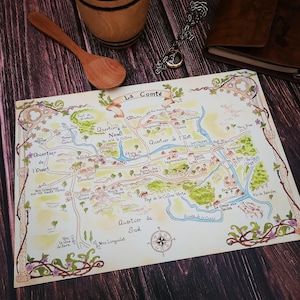 Print carte de La Comté