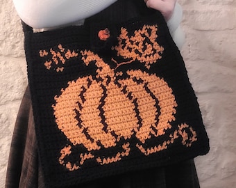 pumpkin messenger bag