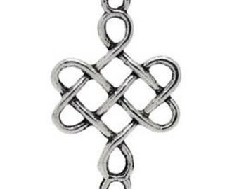 lot of 5 charms / Celtic knot pendant 31X 18mm