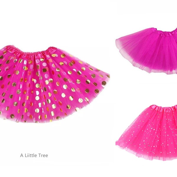 Hot Pink Dancewear Ballerina Tutu Princess Skirt Skirts Fancy Dress Party