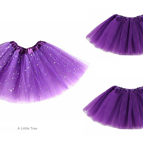 Purple Dancewear Ballerina Tutu Princess Skirt Skirts Fancy Dress Party