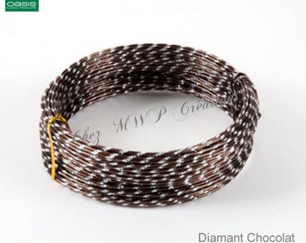 aluminium diamond wire 2mm x 30 metres Chocolate