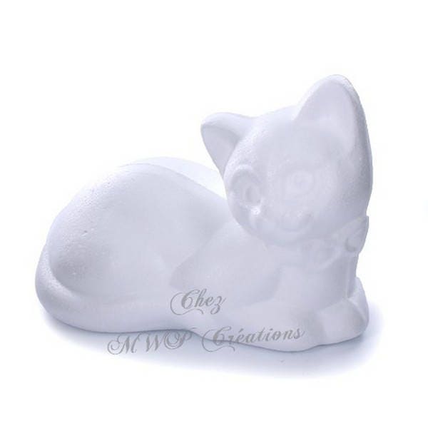 Small white polystyrene animals