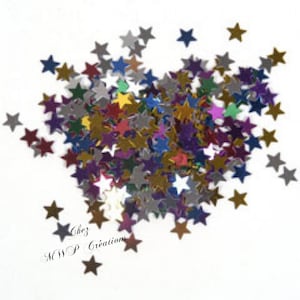 Paillettes étoile 5mm 10gr Mix