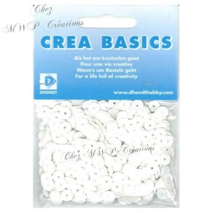 Sequins Cuvettes 6mm, 10g, several colours available