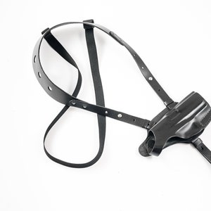 Funda de hombro de cuero genuino para H&K p2000sk