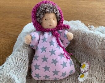 Waldorf style doll, baby doll, cloth doll, pocket doll,