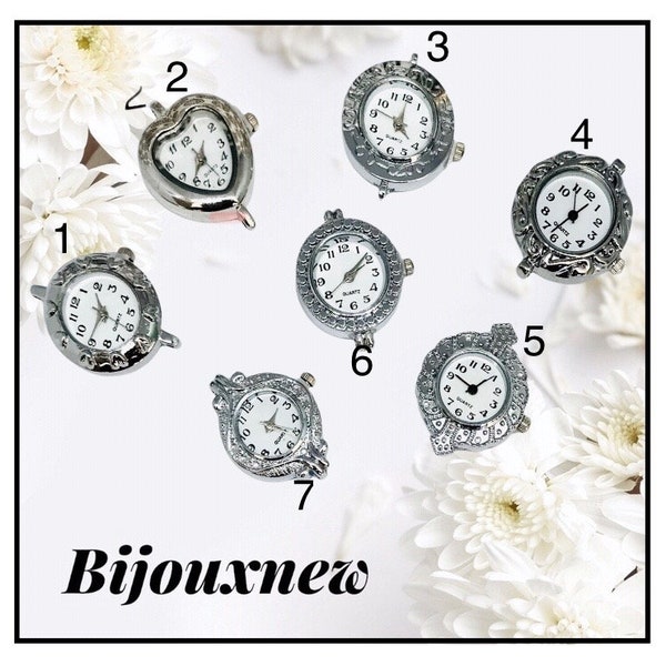 Watch dials for manufacturing, jewelry creations, ... in silver stainless steel