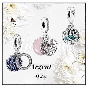 Charms de perla en plata 925 con sello distintivo para pulsera